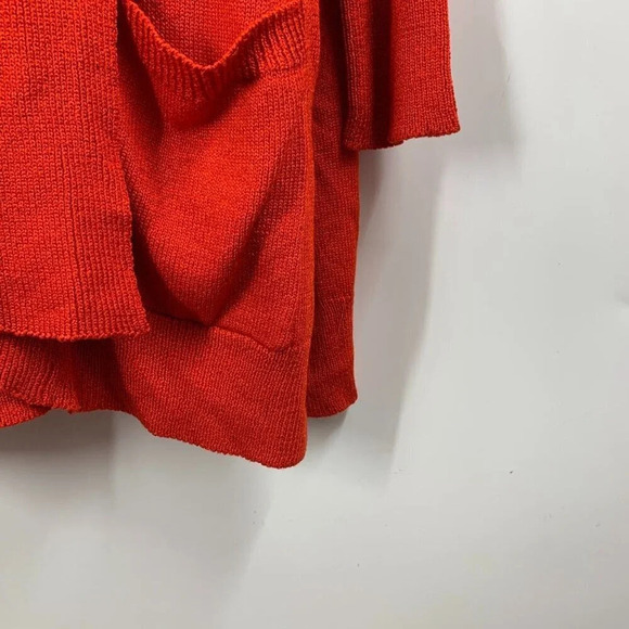 Donna Karan Women's Open Front Wool/Silk Blend Drape Cardigan Size M - Picture 5 of 11